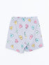LC Waikiki Crew Neck Printed Girl's Shorts Pajamas Set
